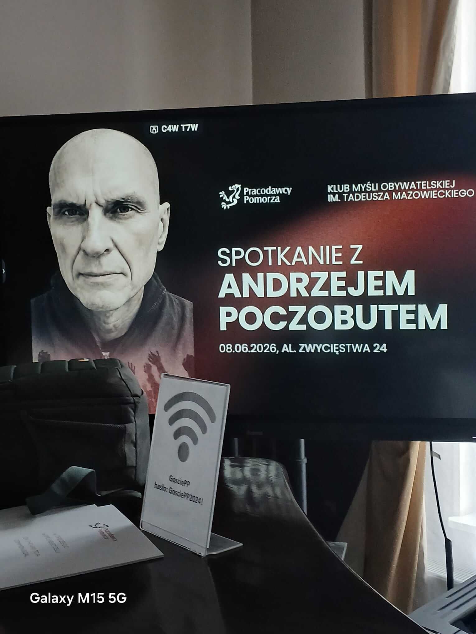Spotkanie z&nbsp;Andrzejem Poczobutem działaczem polskiej mniejszości na&nbsp;Białorusi.